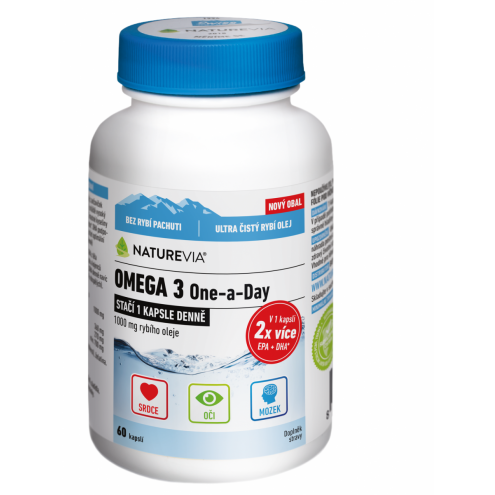 NatureVia Omega 3 One a Day 60 cps.